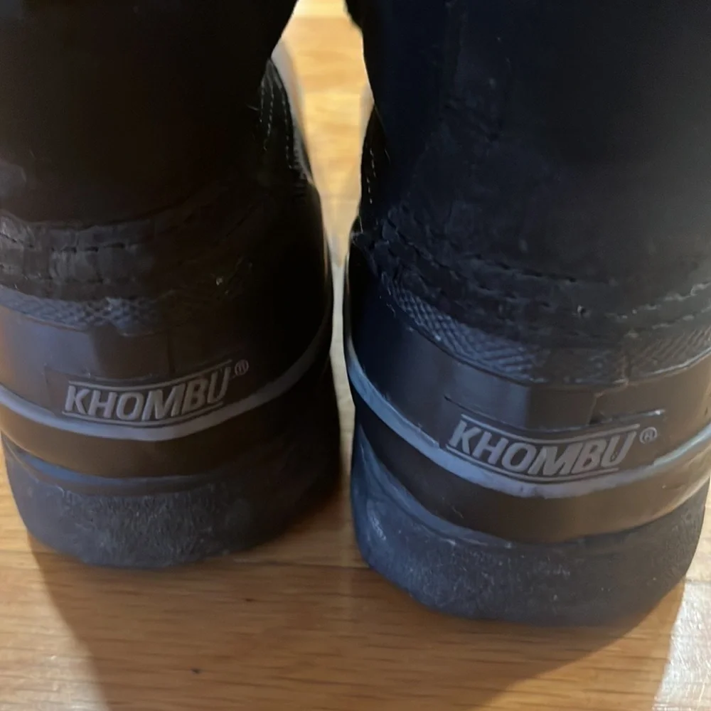 Khombu womens jolie  lace up faux fur winter boots size 9